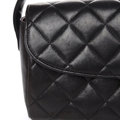 Chanel Lambskin Quilted East West Flap Black 14 of 22