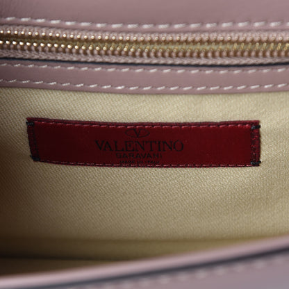 Valentino Garavani Vitello Small Glam Lock Rockstud Flap Poudre 6 of 8