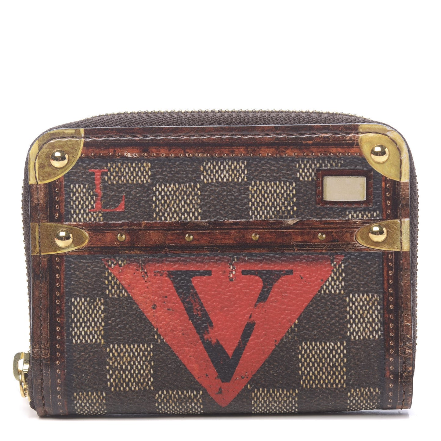 Transformed Damier Ebene Time Trunk Zippy Coin Purse