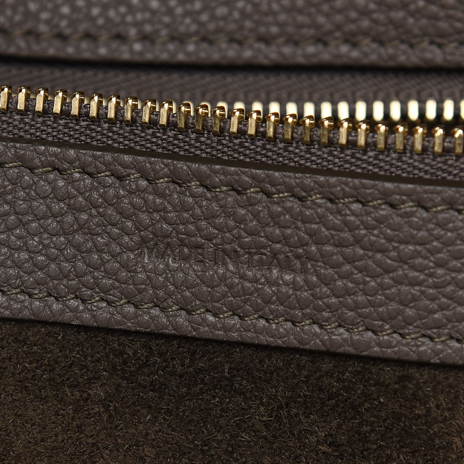 Celine Soft Grained Calfskin Small Belt Cabas Phantom Taupe 6 of 9