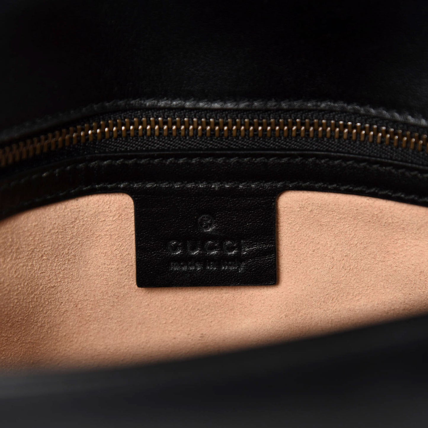 Calfskin Matelasse Small GG Marmont Shoulder Bag Black