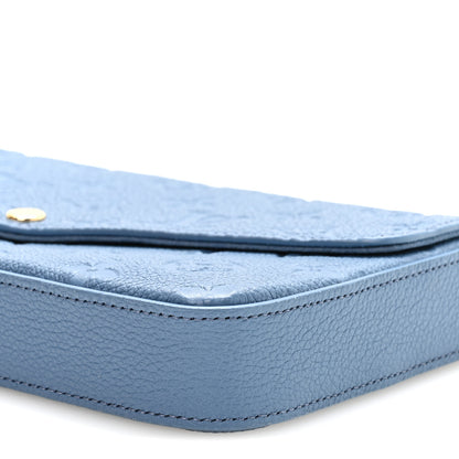 Louis Vuitton Empreinte Pochette Felicie Chain Wallet Blue Jean 10 of 11