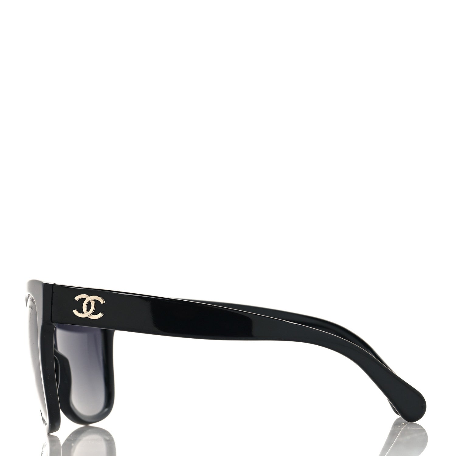 Chanel Acetate Polarized Square CC Sunglasses 5380 Black 3 of 7