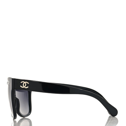 Chanel Acetate Polarized Square CC Sunglasses 5380 Black 3 of 7