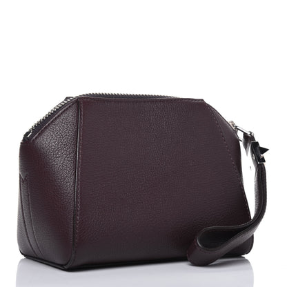 Givenchy Sugar Goatskin Small Antigona Beauty Wristlet Oxblood 3 of 13