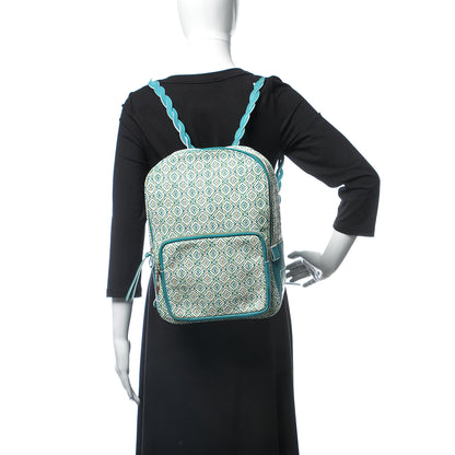 Christian Louboutin Calfskin Woven Valou Backpack Blue 2 of 12