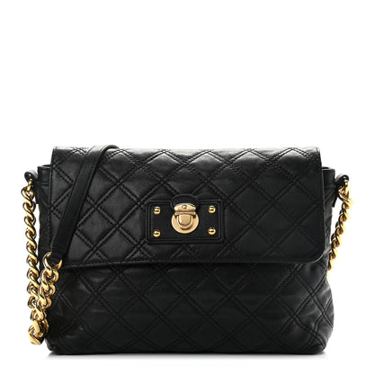 Marc Jacobs Lambskin Quilted The Large Single Flap Black 1 of 12
