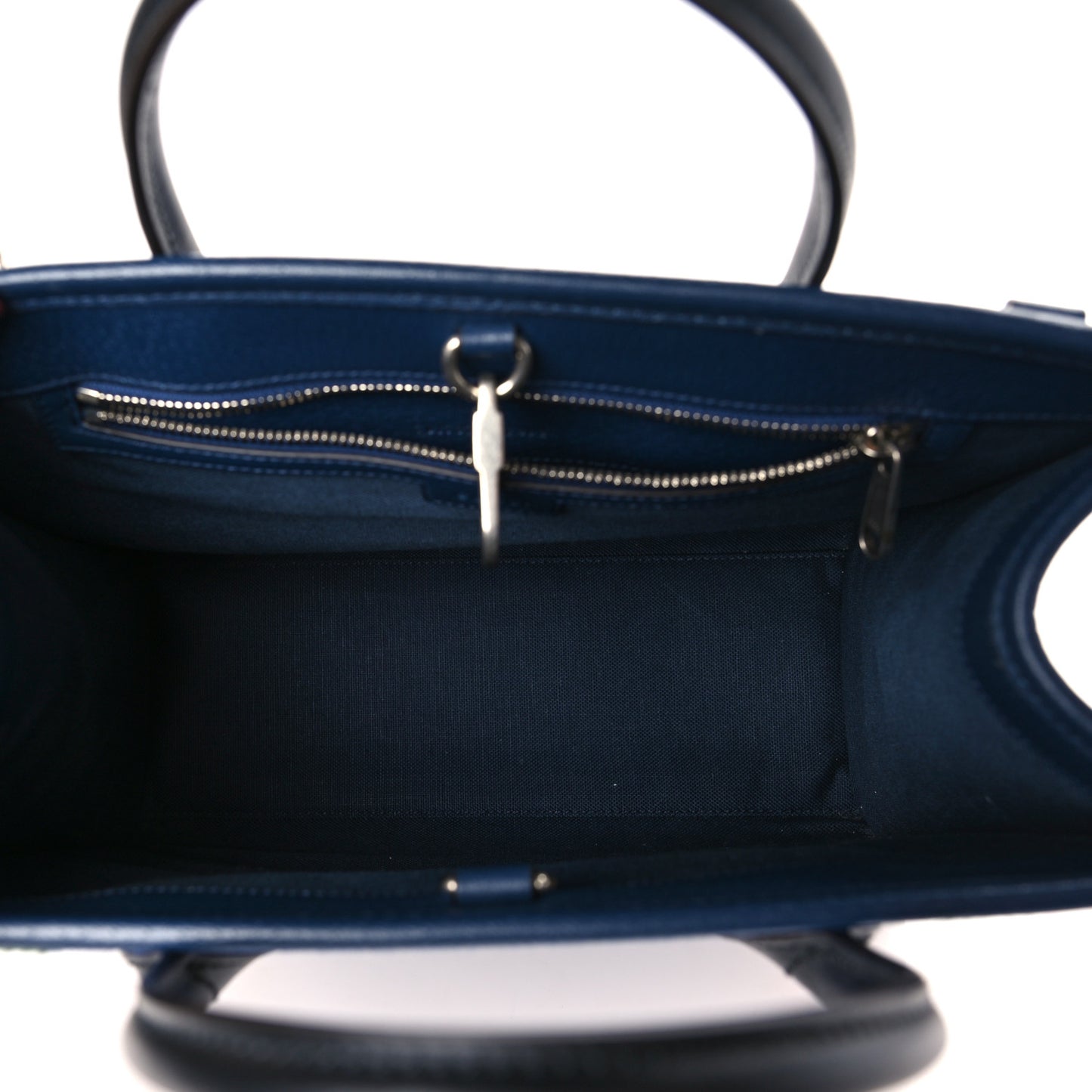 Canvas Web Interlocking GG Canvas Tote Navy