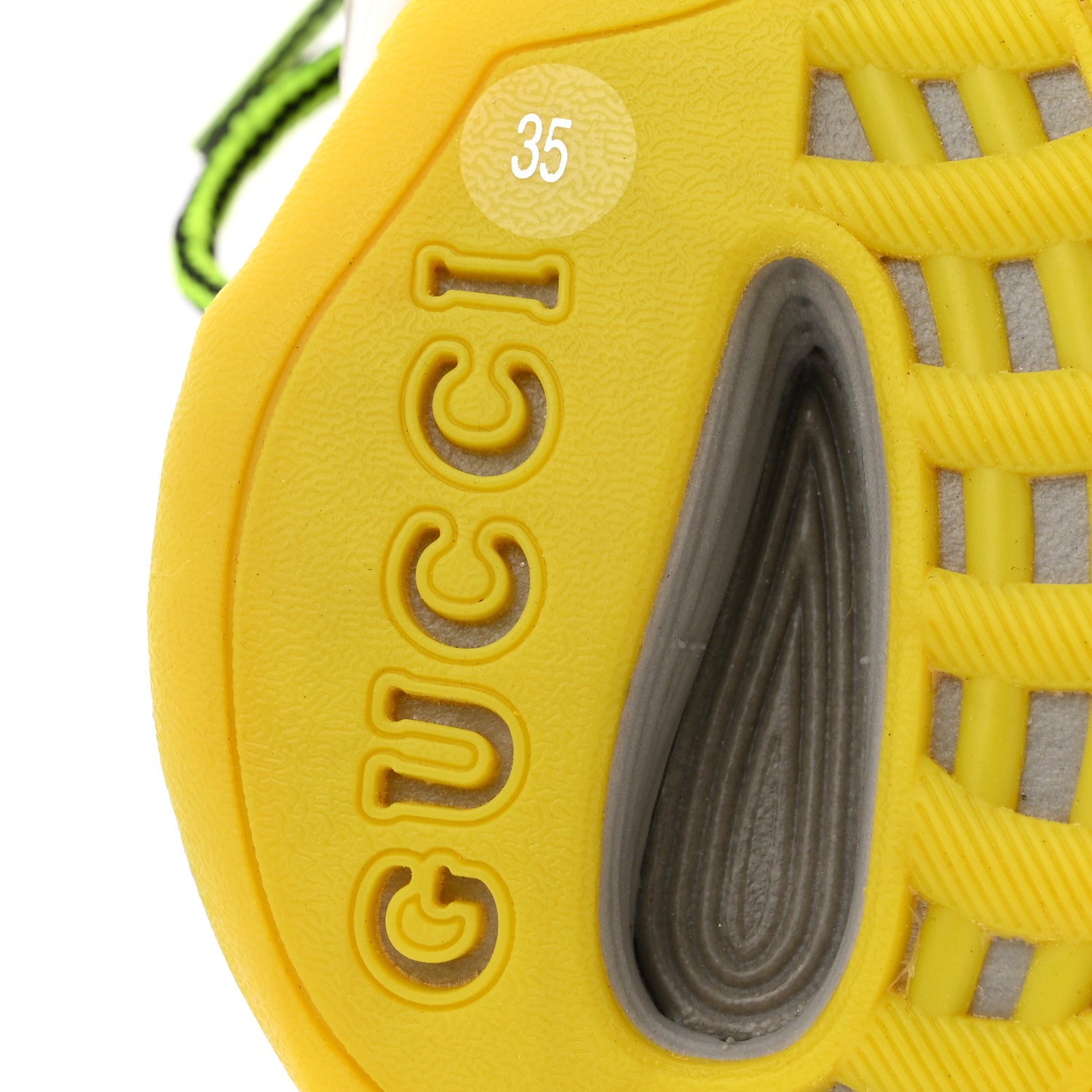 Gucci Technical Knit Fabric Waves Womens Gucci Run Sneakers 35