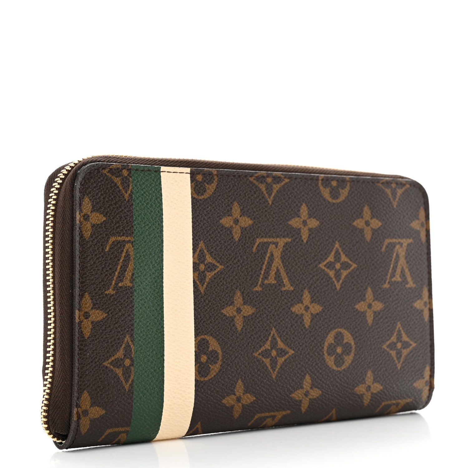 Louis Vuitton Monogram Groom Zippy Organizer Wallet Green 3 of 8