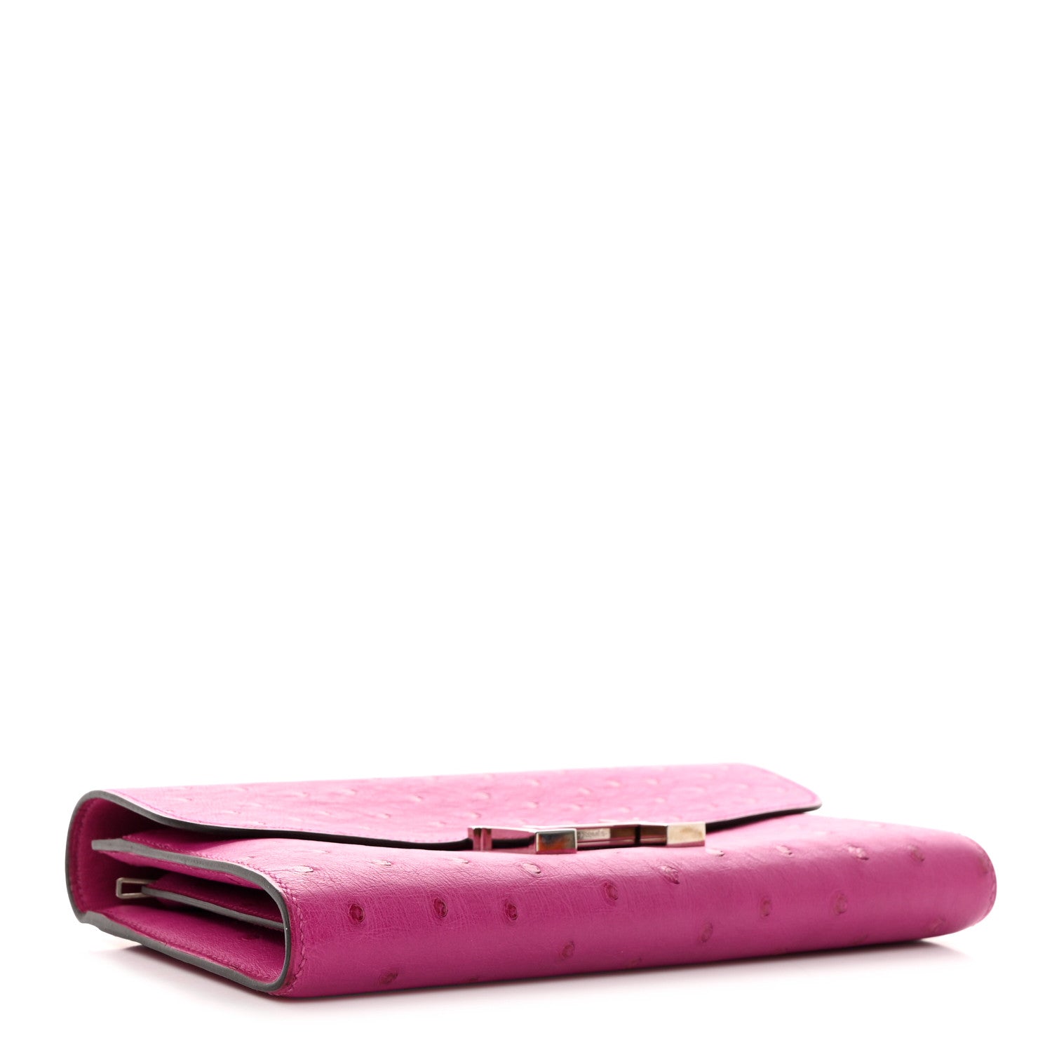 Hermes Ostrich Constance Long Wallet Rose Poupre 4 of 9