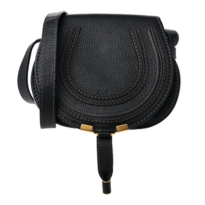 Chloe Calfskin Mini Marcie Round Crossbody Bag Black 1 of 13