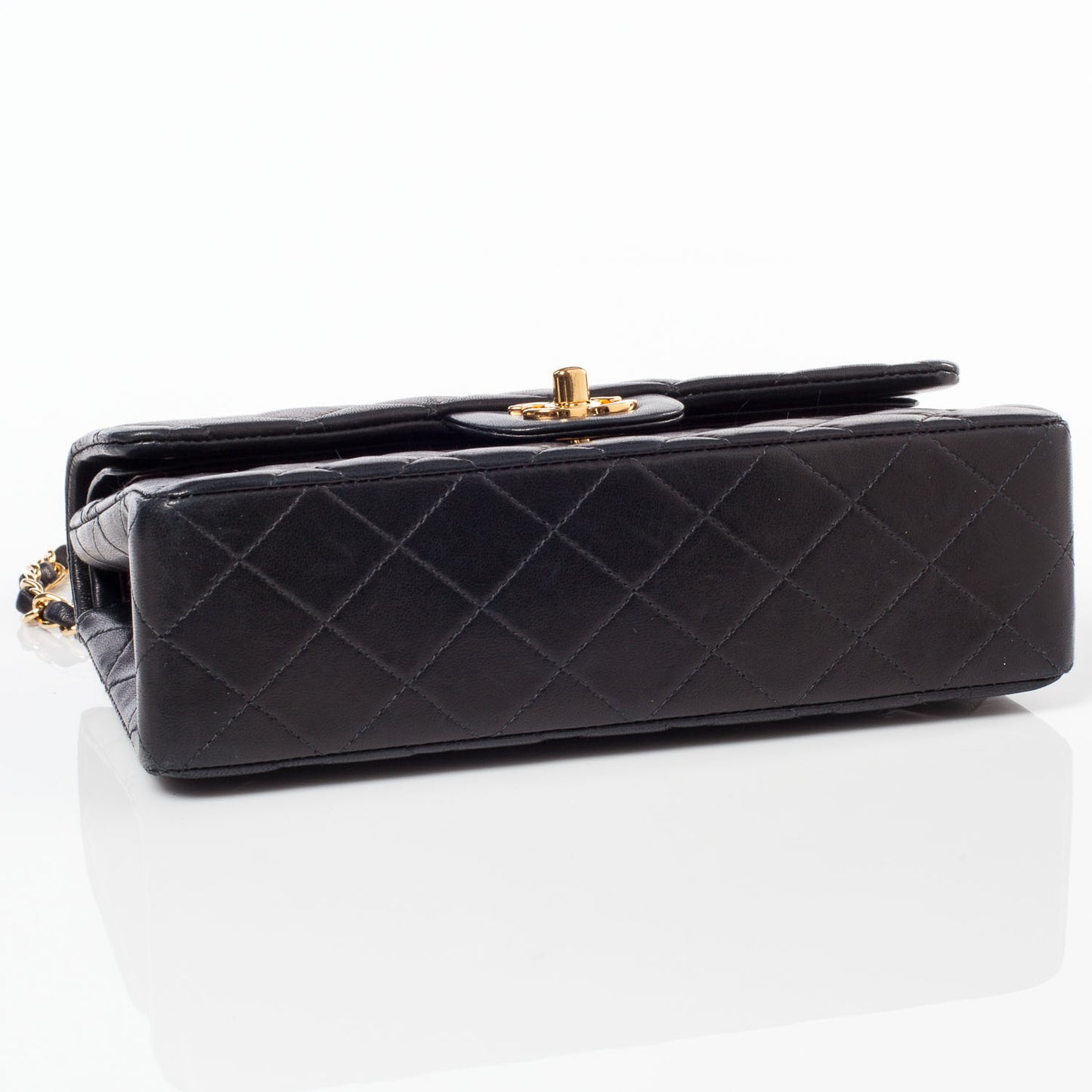 Lambskin Small Double Flap Black