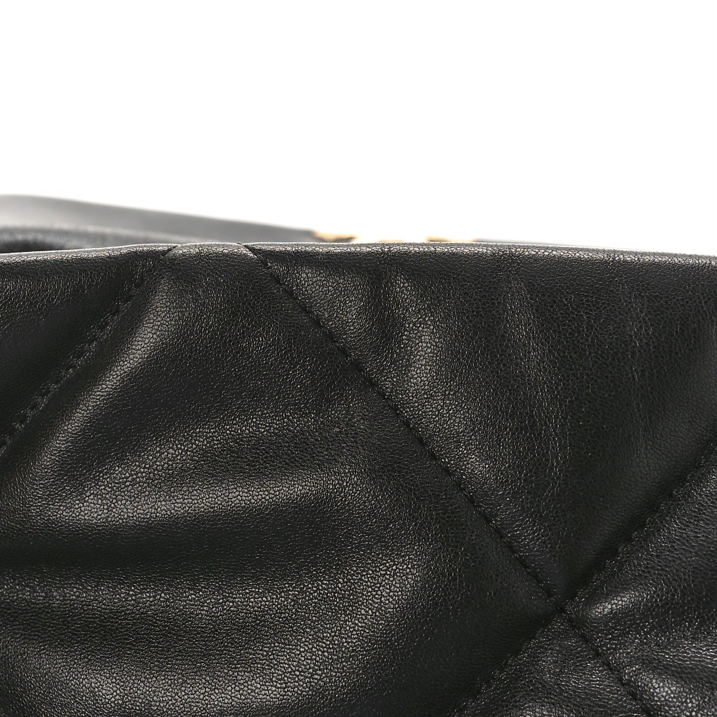 Lambskin Quilted Large Chanel 19 Flap Black