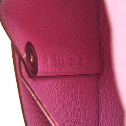 Hermes Chevre Mysore Bastia Coin Purse Mauve Sylvestre 7 of 10