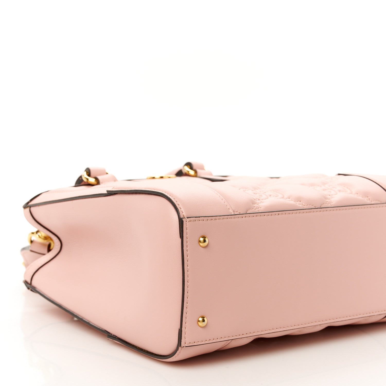 Gucci Calfskin GG Matelasse Mini Top Handle Bag Perfect Pink 11 of 13