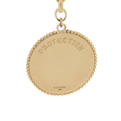 Foundrae 18K Yellow Gold Diamond Protection Large Mixed Belcher Extension Chain Necklace 5 of 6