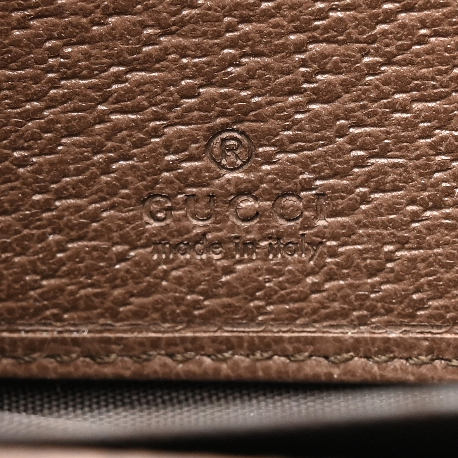 Gucci GG Supreme Monogram Web Ophidia Zip Around Wallet Brown 5 of 7
