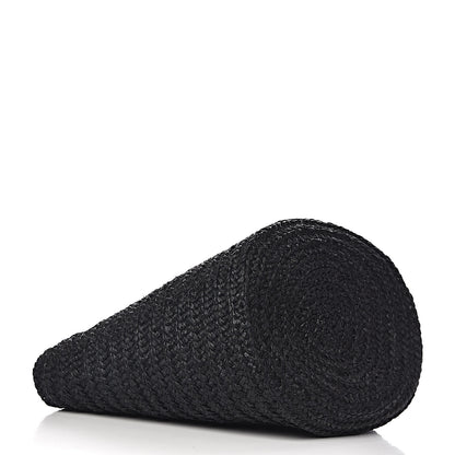 Saint Laurent Raffia Medium Panier Bag Black 4 of 9