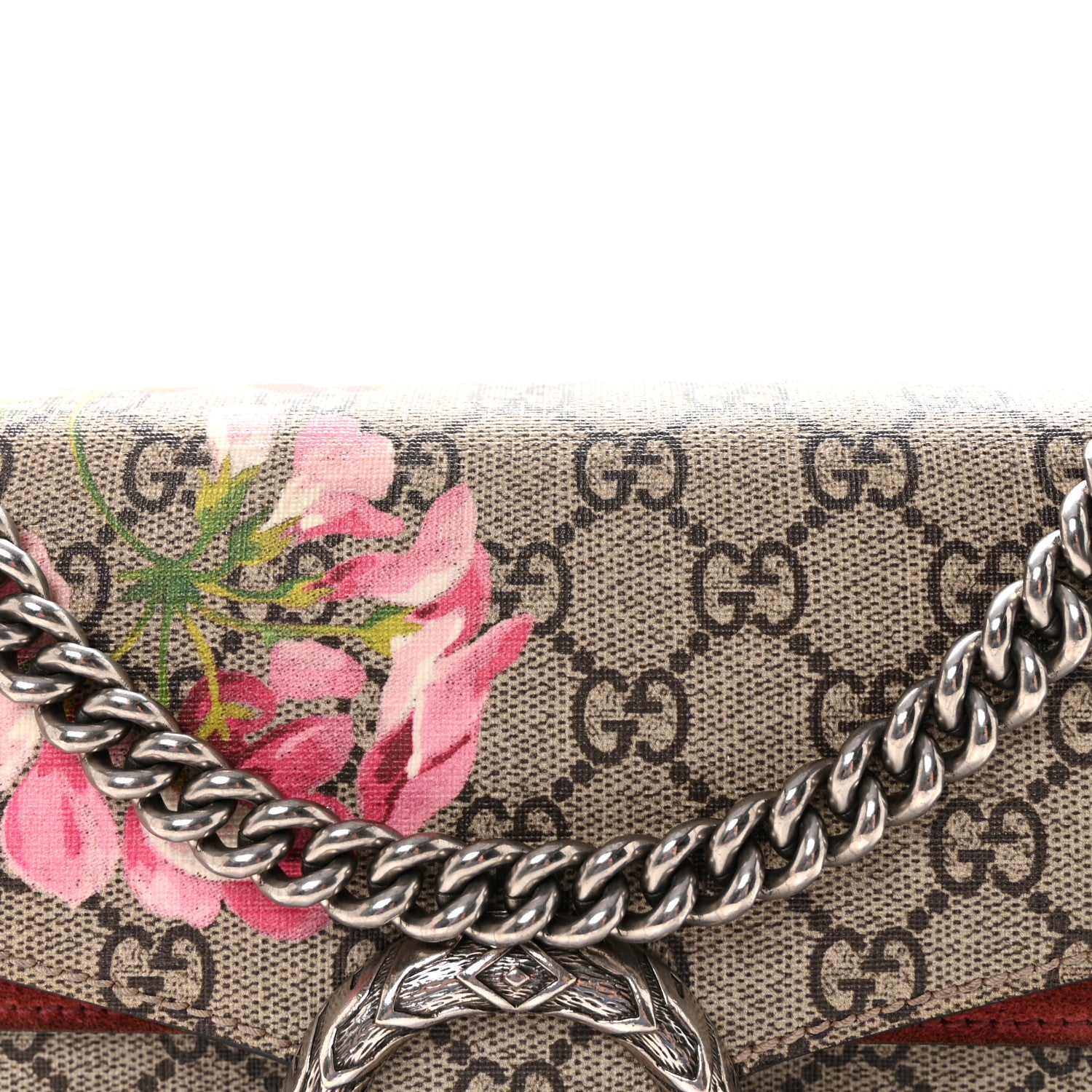 Gucci GG Supreme Monogram Blooms Small Dionysus Shoulder Bag Beige Multicolor Dry Rose 8 of 10
