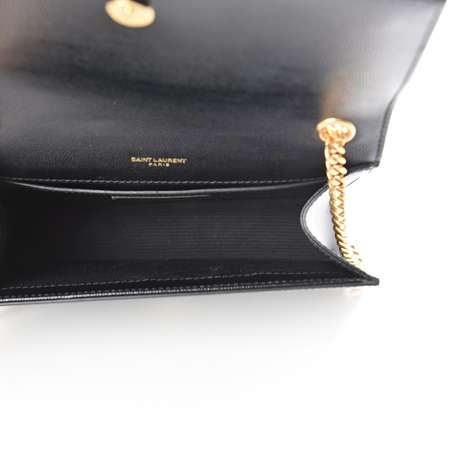 Saint Laurent Grain De Poudre Small Monogram Kate Satchel Black 4 of 12