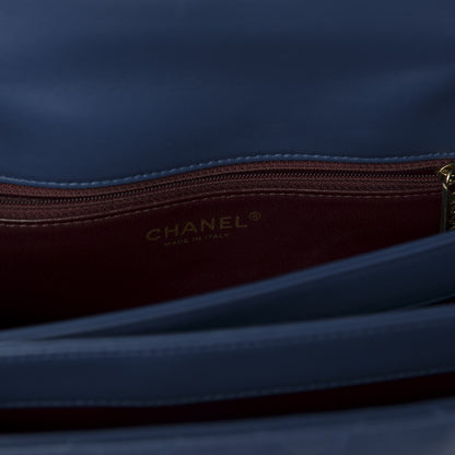 Chanel Lambskin Quilted Medium Trendy CC Flap Dual Handle Bag Blue 8 of 11