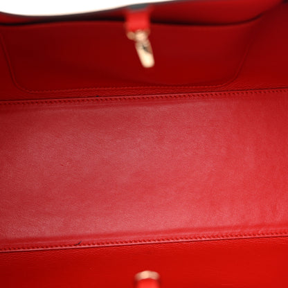 Christian Louboutin Calfskin Spiked Small Cabarock Shopper Tote Rose De Chine 5 of 10