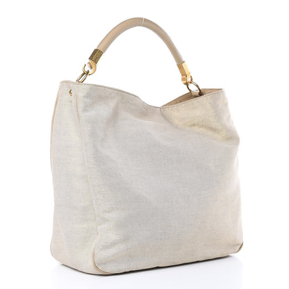 Saint Laurent Canvas Sheepskin Large Roady Beige 3 of 17