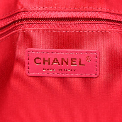 Chanel Shiny Aged Calfskin Quilted Large Shopping Bag Black 7 of 11