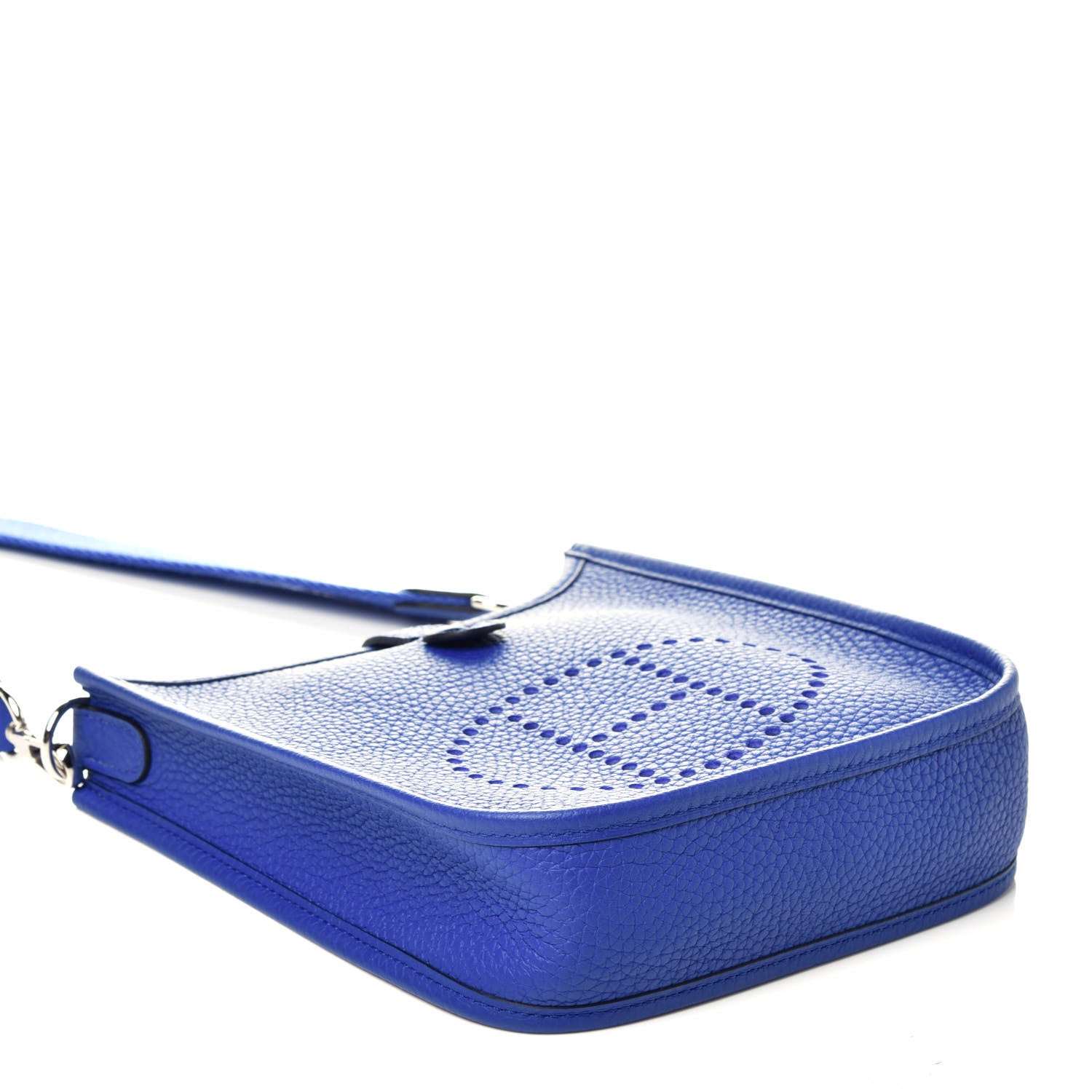 Hermes Taurillon Clemence Evelyne TPM Bleu Electrique 4 of 8