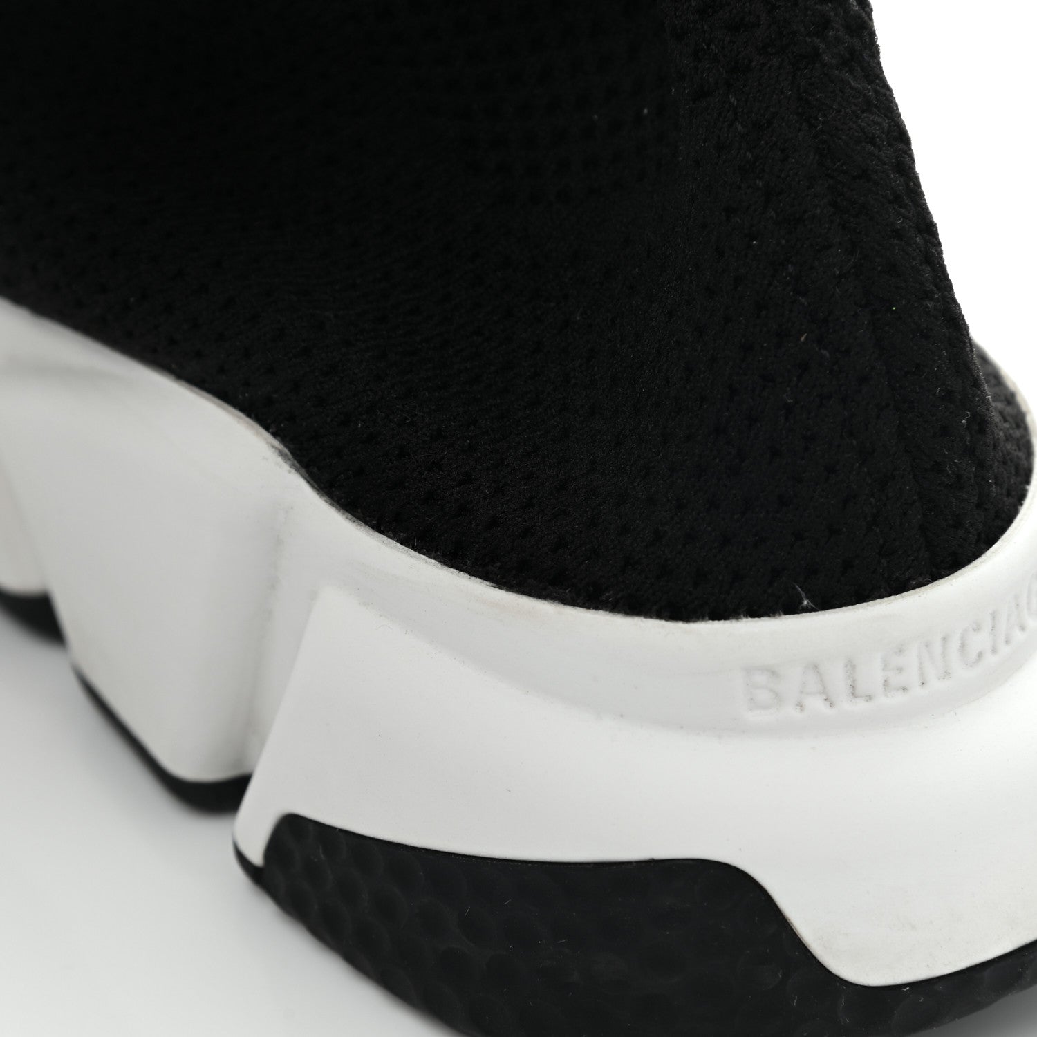 Balenciaga Knit Womens Speed Lace Up Sneakers 39 Black 11 of 12