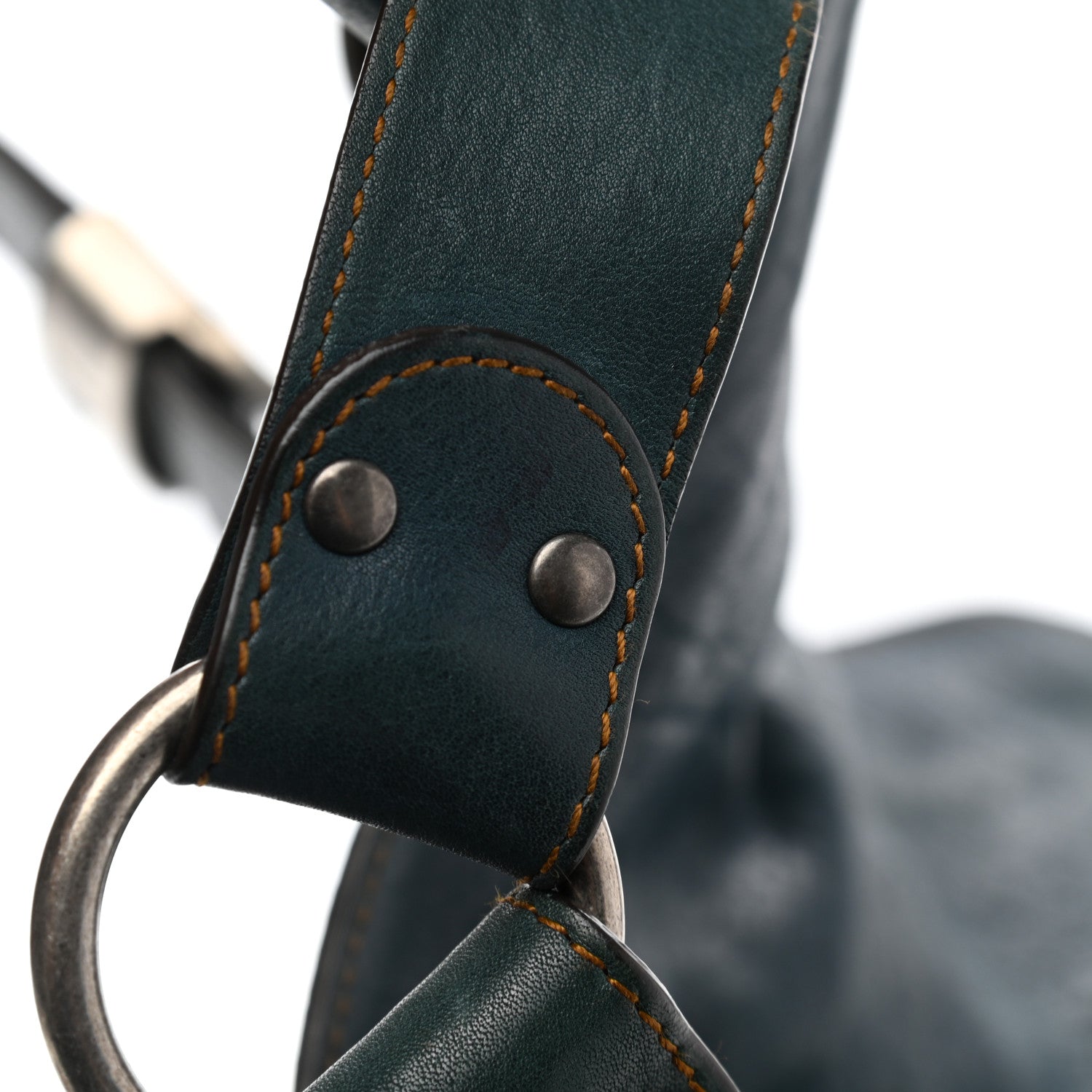 Christian Dior Calfskin Medium Gaucho Double Saddle Bag Dark Blue 21 of 21