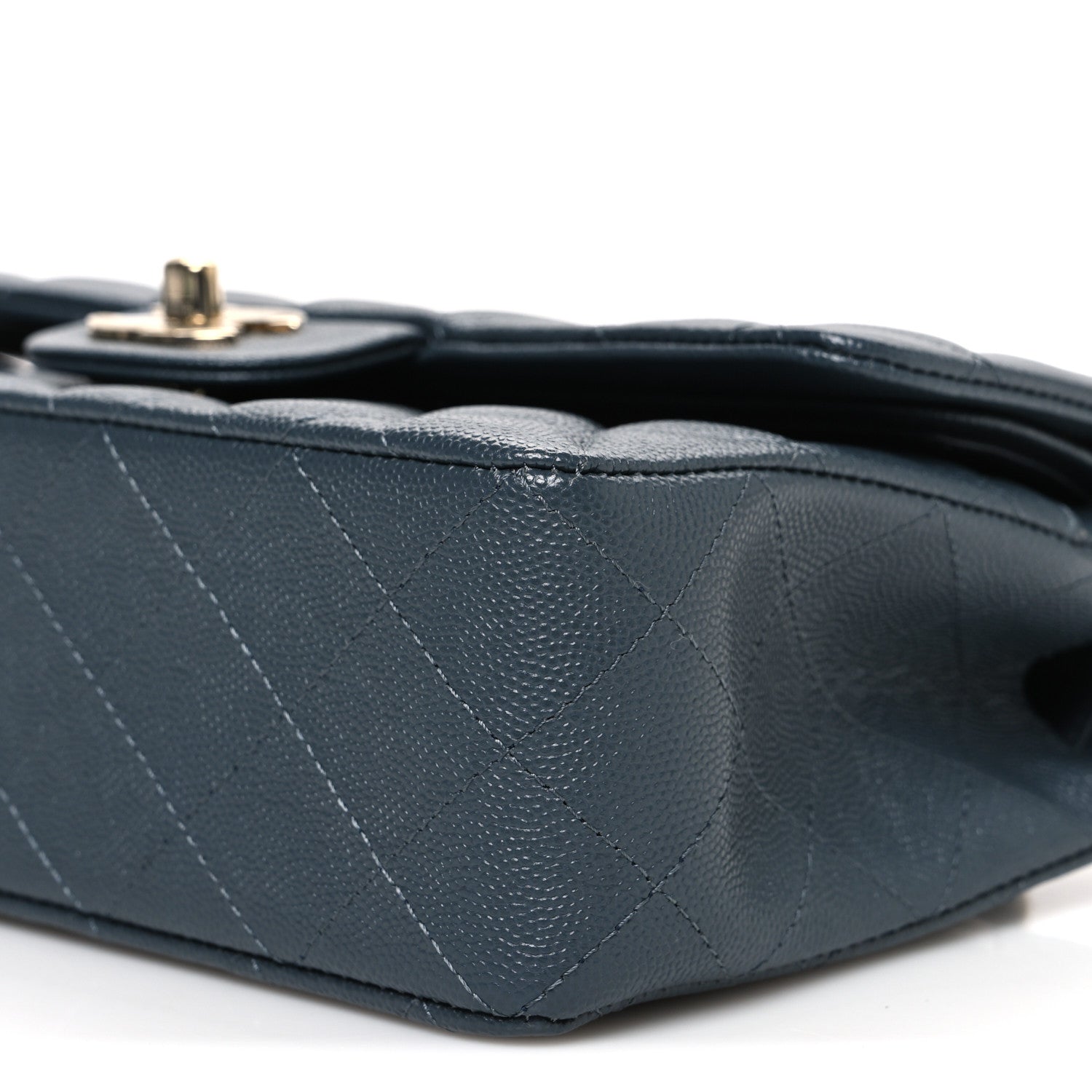 Chanel Caviar Quilted Small Double Flap Dark Grey 10 of 10