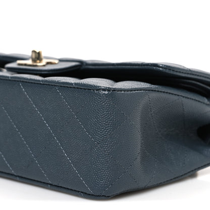 Chanel Caviar Quilted Small Double Flap Dark Grey 10 of 10