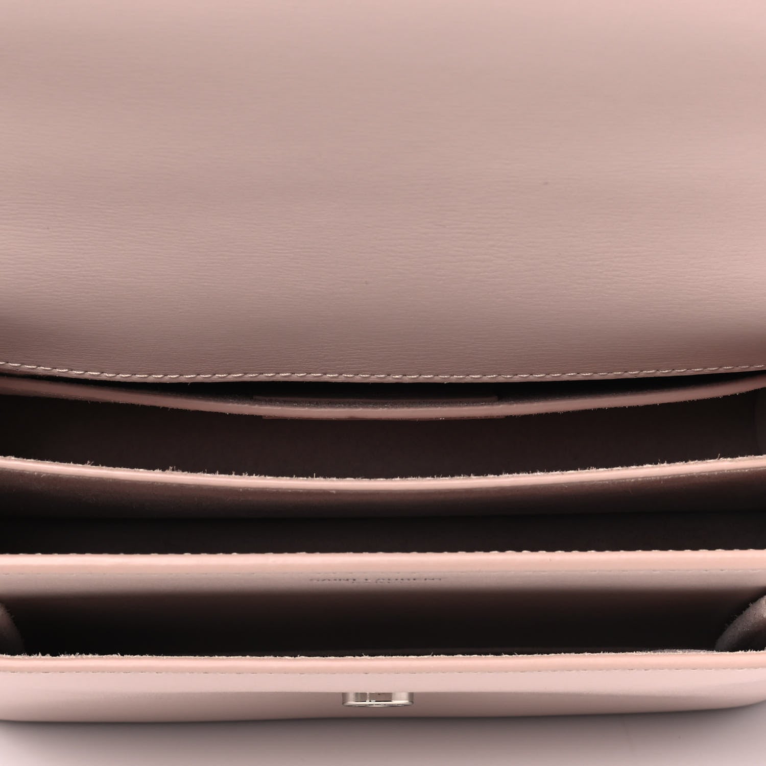 Saint Laurent Calfskin Medium Monogram Sunset Marble Pink 4 of 9