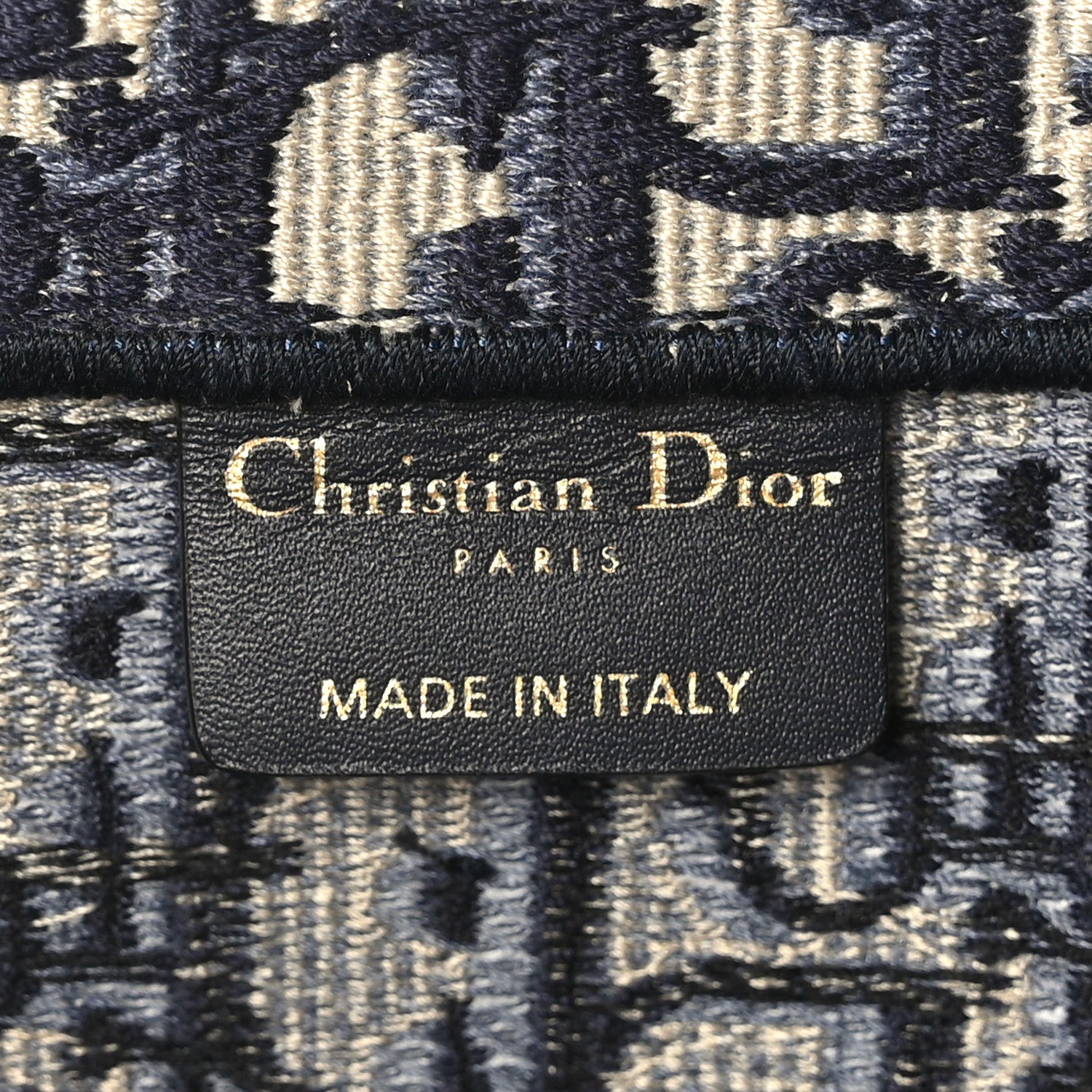 Christian Dior Oblique Large Book Tote Blue Multicolor 6 of 9