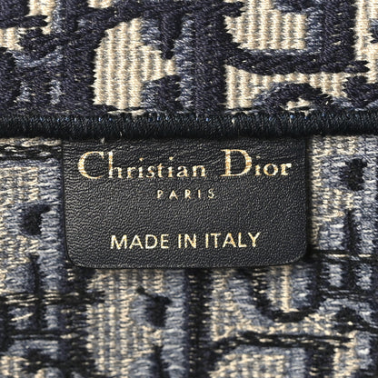 Christian Dior Oblique Large Book Tote Blue Multicolor 6 of 9