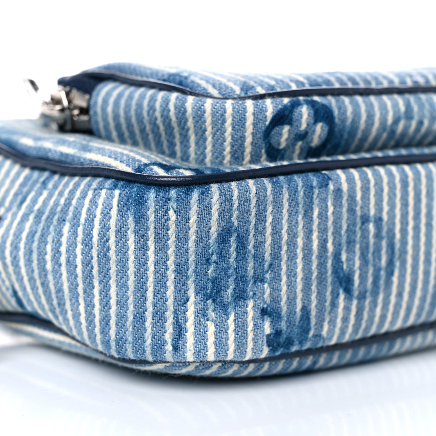 Louis Vuitton Hickory Stripes Denim Monogram Watercolor Outdoor Pouch Blue 8 of 9