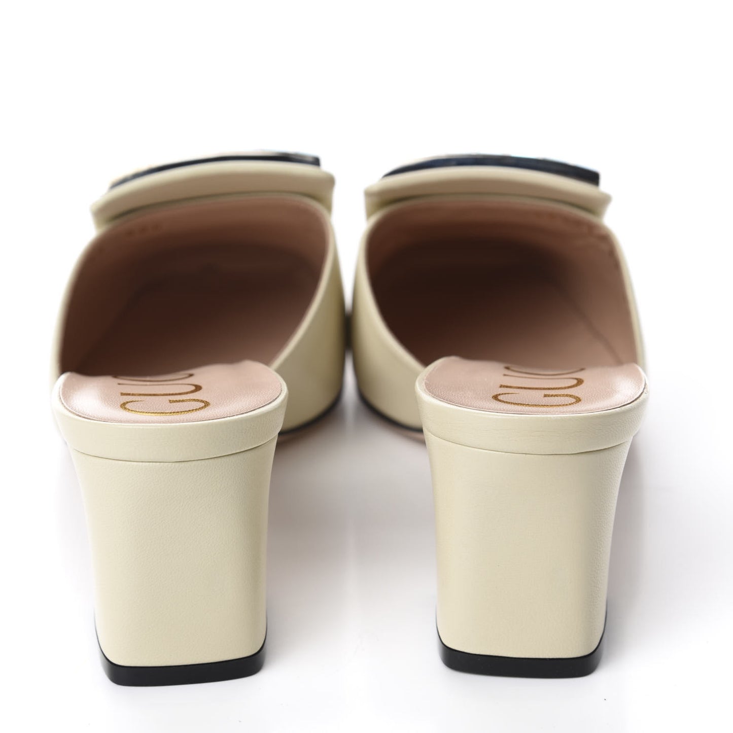 Malaga Kid Crystal Square G Madelyn Mules 39 Vintage White