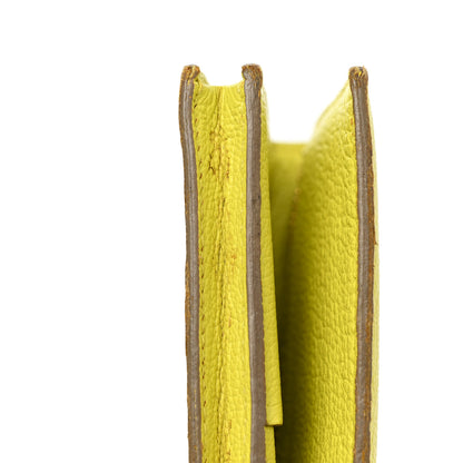 Hermes Chevre Mysore Bearn Gusset Wallet Lime 15 of 15