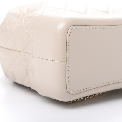 Chanel Aged Calfskin Quilted Gabrielle Backpack Beige 8 of 10