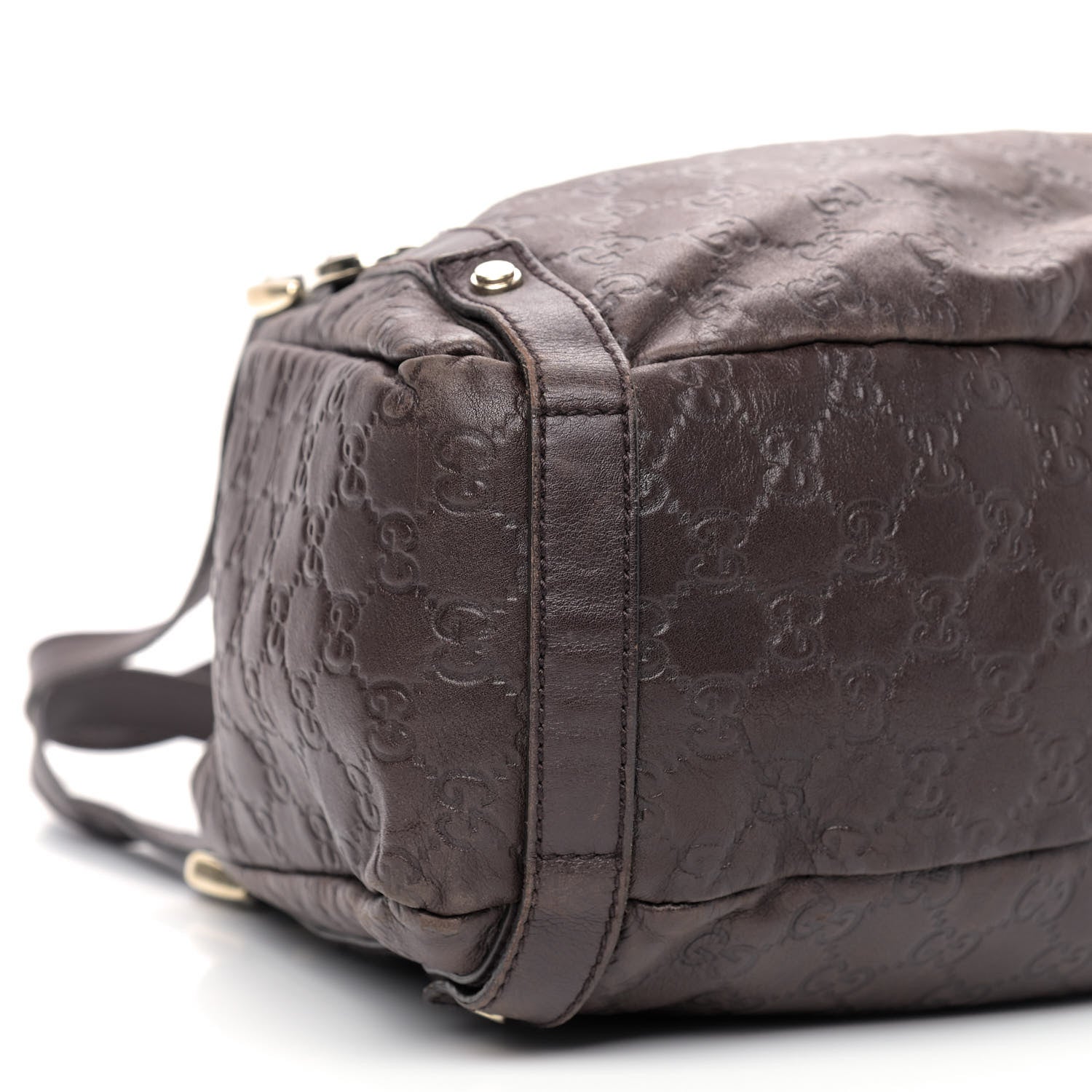 Gucci Guccissima Medium Abbey Shoulder Bag Chocolate 9 of 12