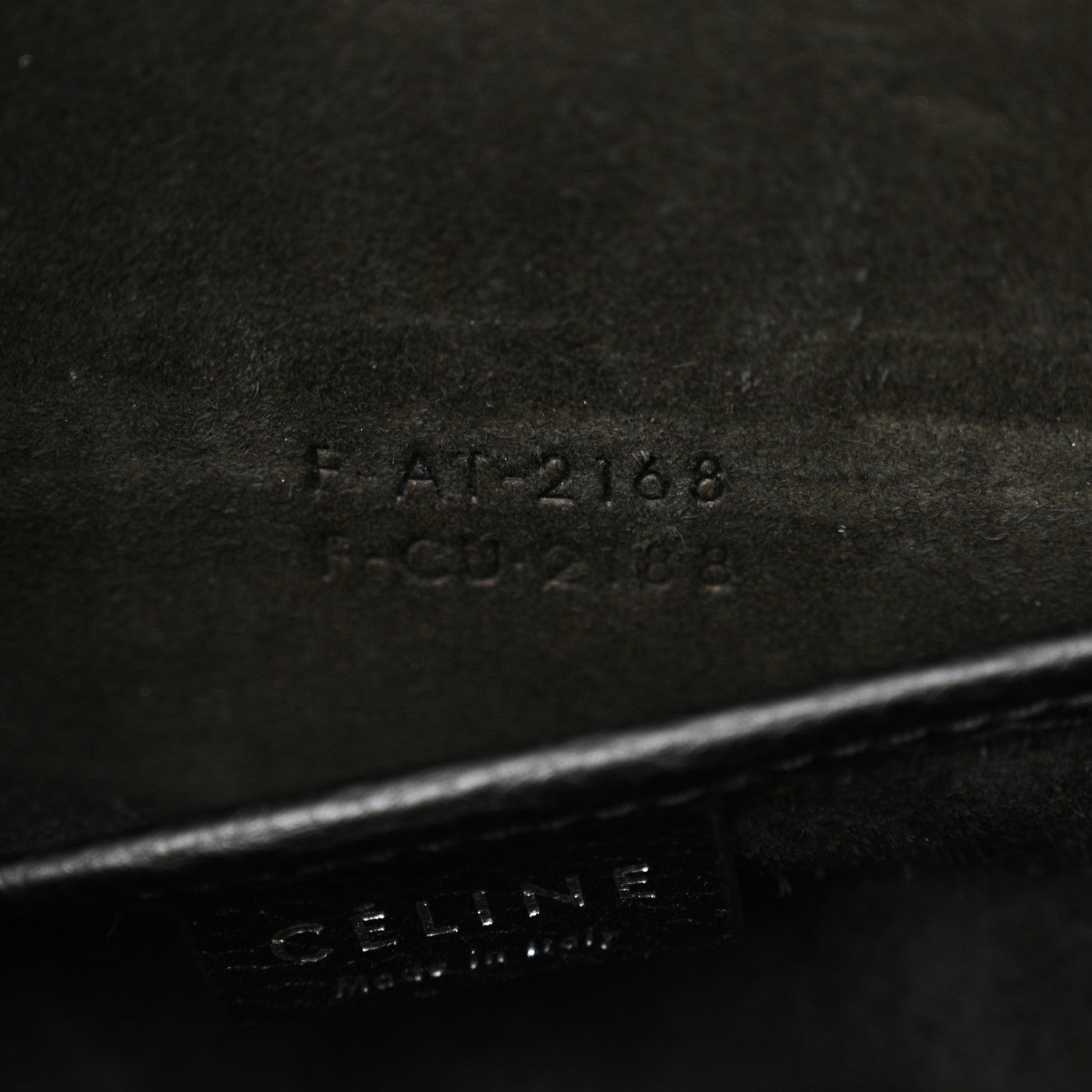 Celine Drummed Calfskin Nano Luggage Black 7 of 12