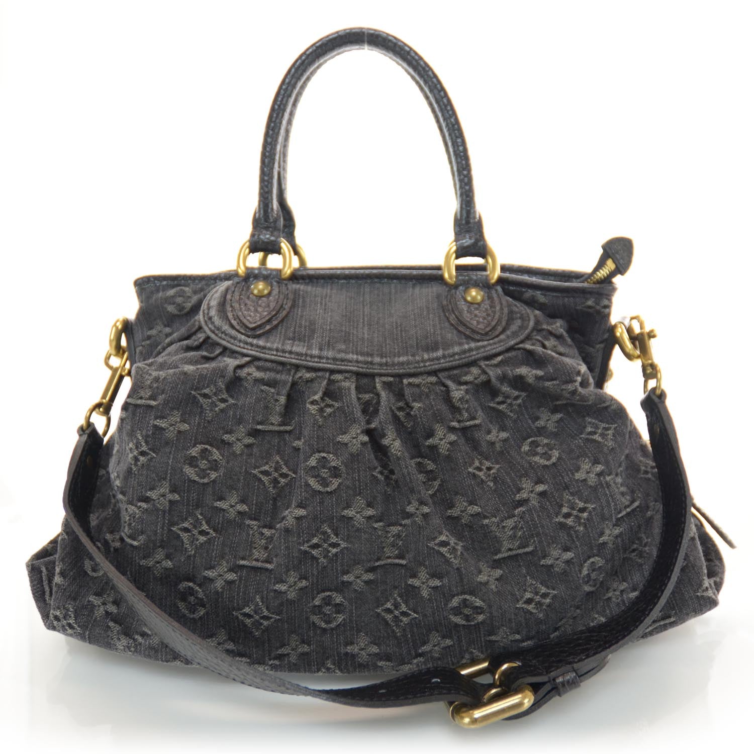 Louis Vuitton Denim Neo Cabby MM Black 1 of 7