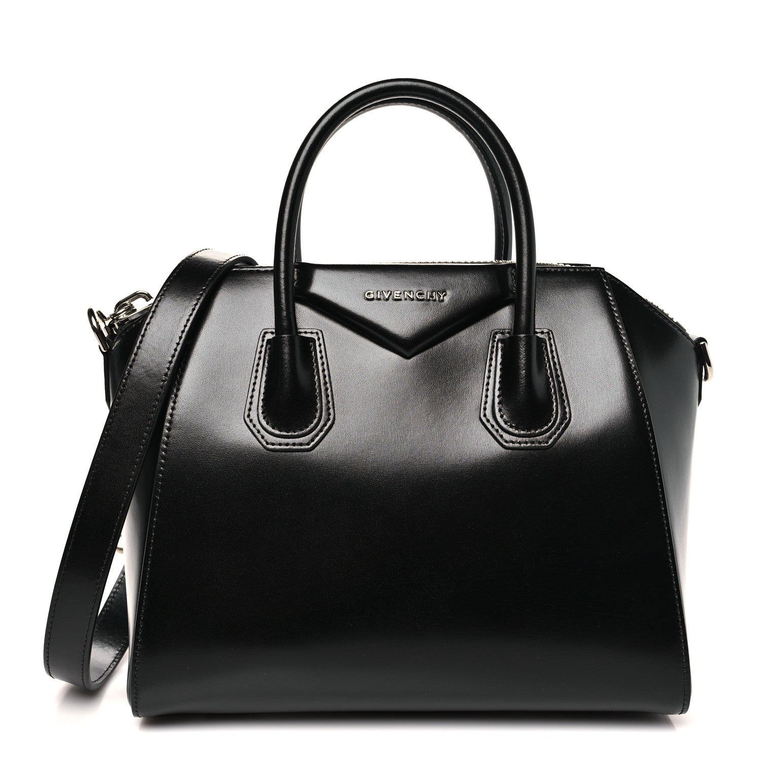 Givenchy Shiny Lord Calfskin Small Antigona Black 1 of 10