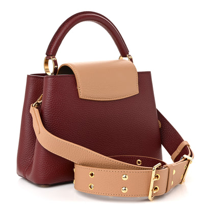 Louis Vuitton Taurillon Belted Capucines BB Bordeaux Arizona 3 of 9