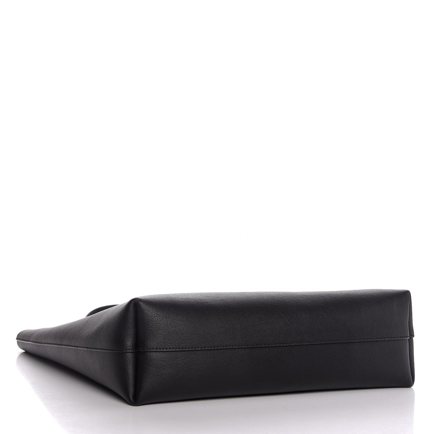 Calfskin Medium Shopping Tote Black