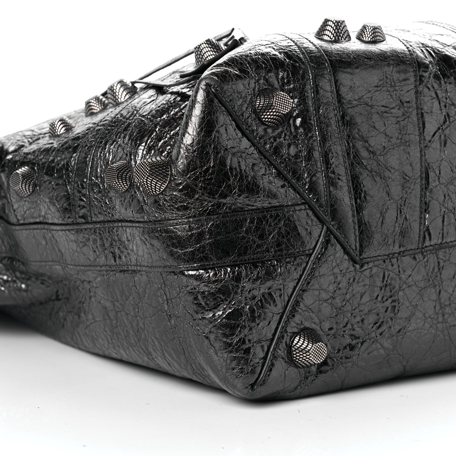 Balenciaga Agneau Arena Large Le Cagole Carry All Bag Steel Grey 9 of 11