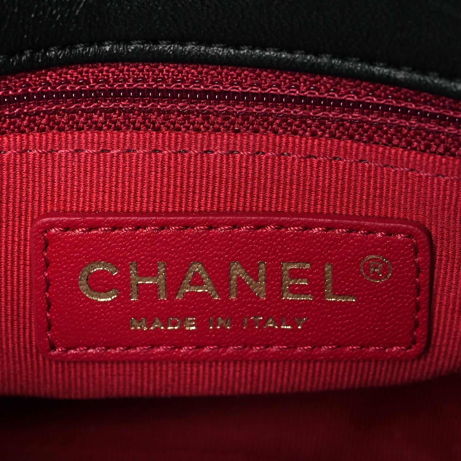 Chanel Calfskin Quilted Mini Square Pearls Chain Flap Black 5 of 10