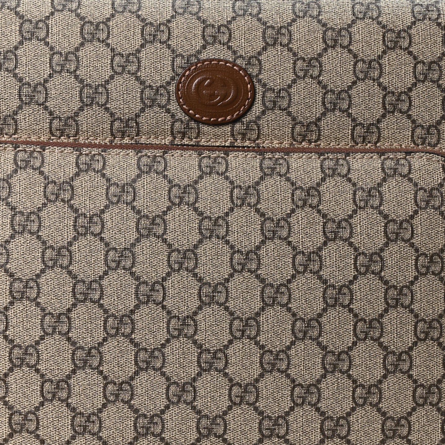 GG Supreme Monogram Calfskin Carry On Trolley Beige Ebony
